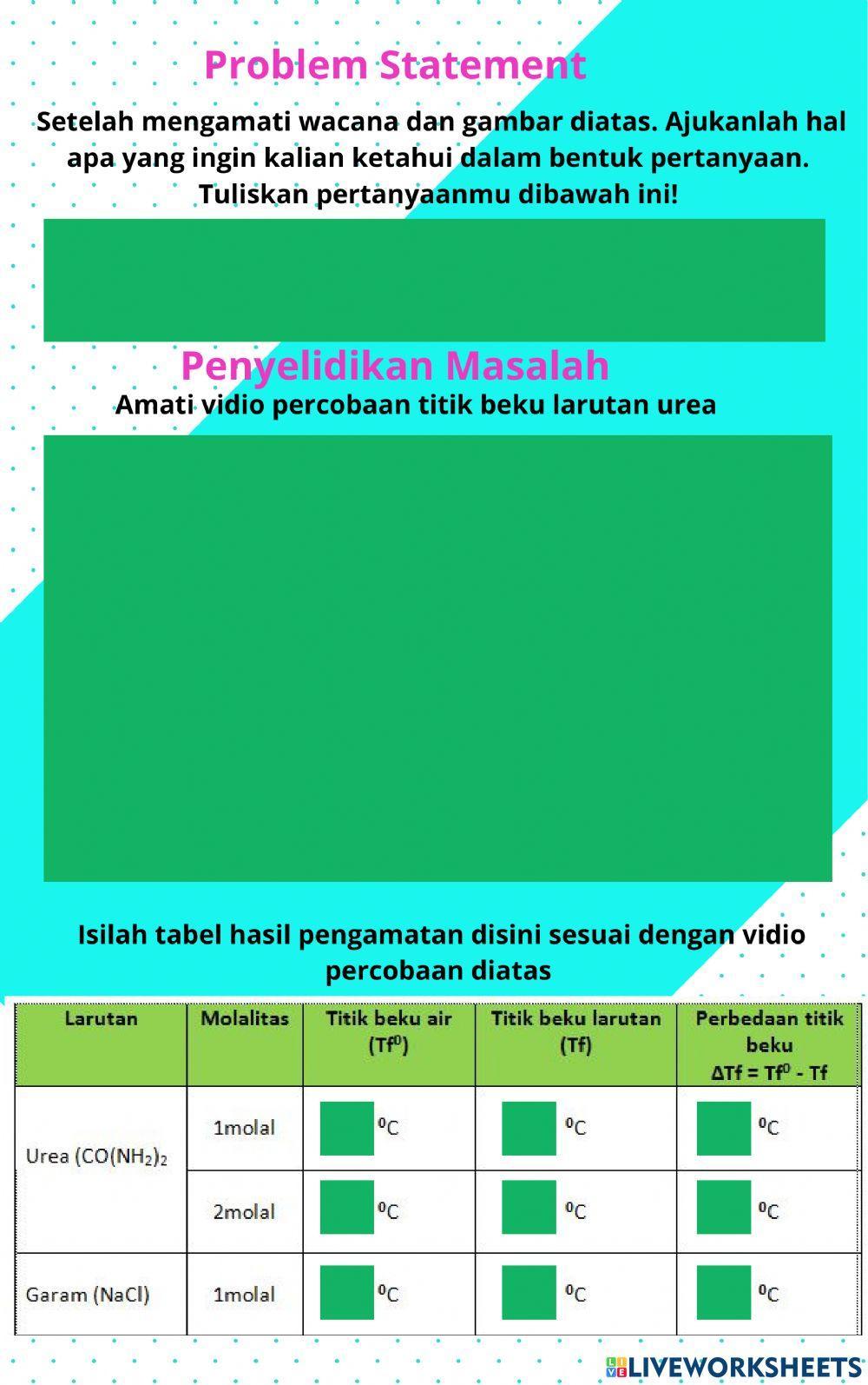 Pebedaan sifat koligatif elektrolit dan nonelektrolik
