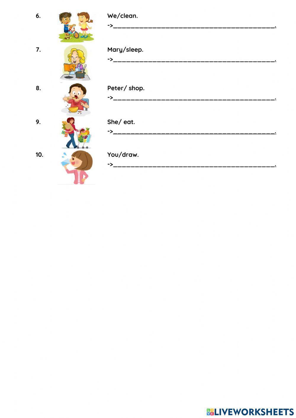 Present Continuos ( negative)