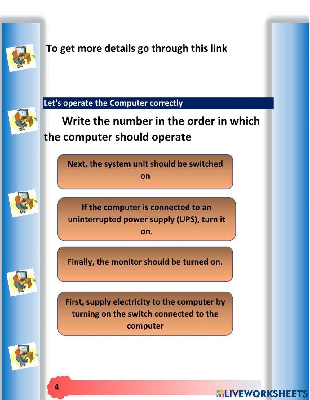 Use the computer lab safely online exercise for | Live Worksheets