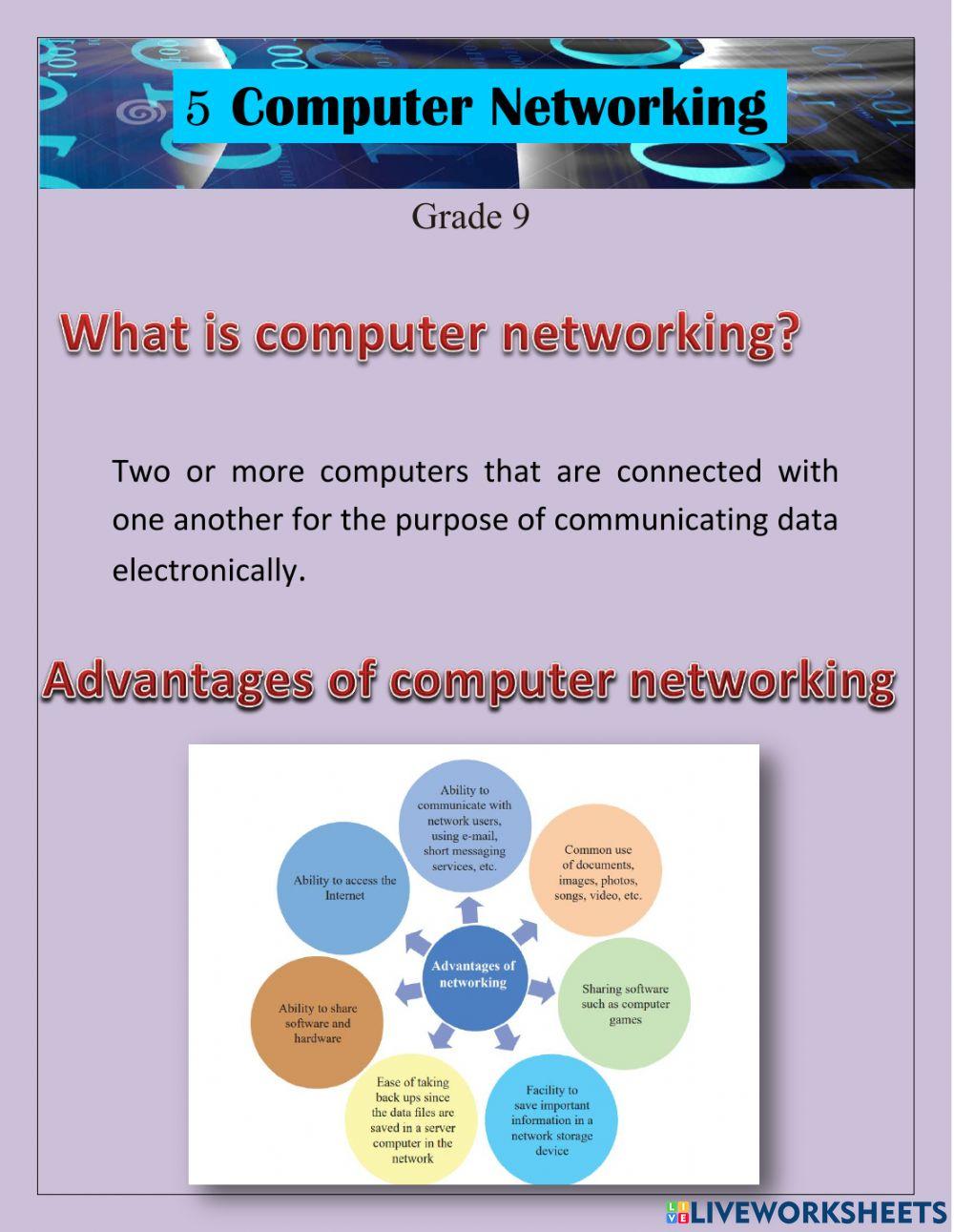 Computer Networking activity Live Worksheets