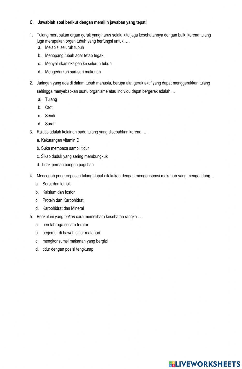 Gangguan Kesehatan Alat Gerak