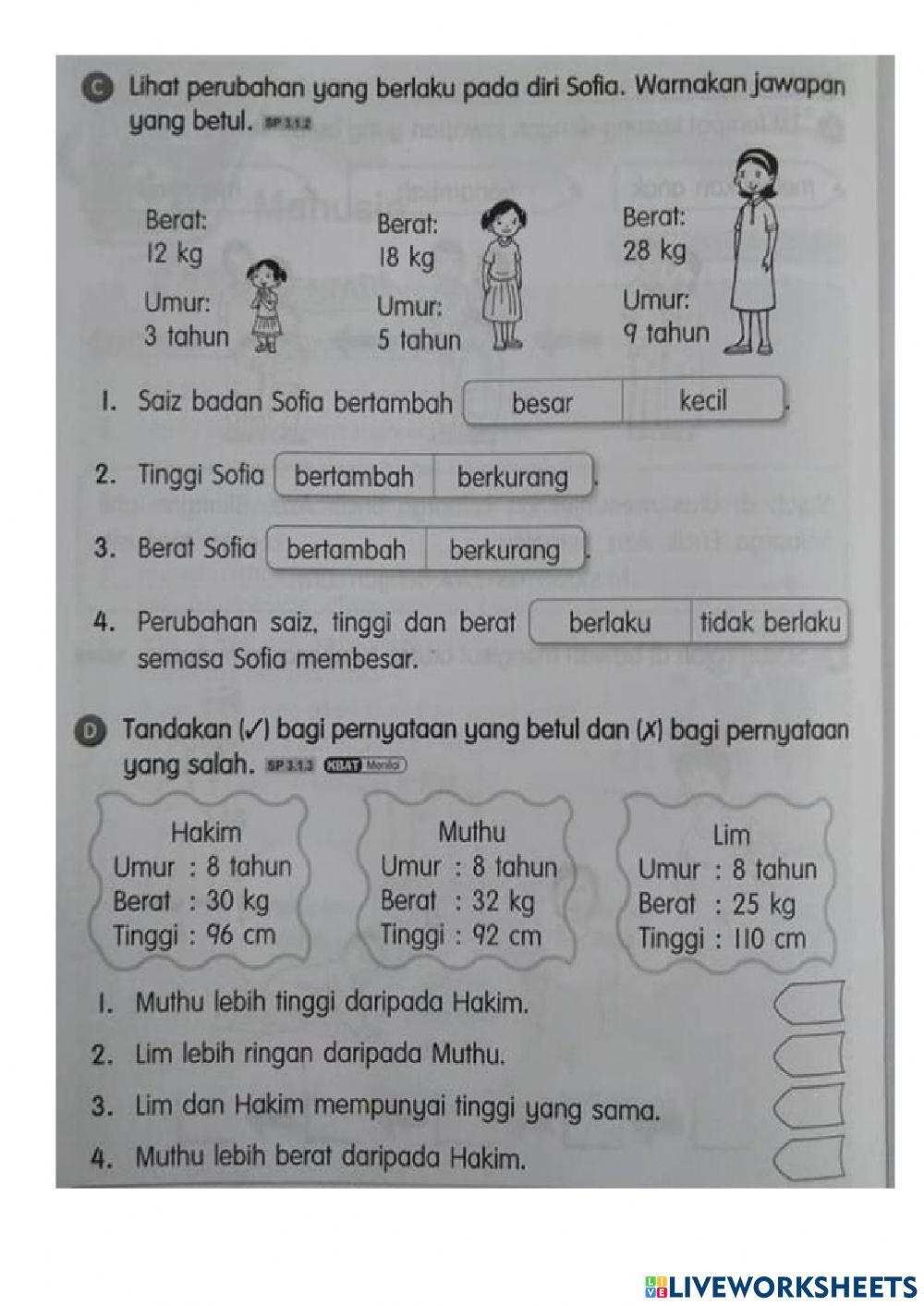 Latihan ulangkaji unit 3b-manusia Latihan ulangkaji unit 3b-manusia
