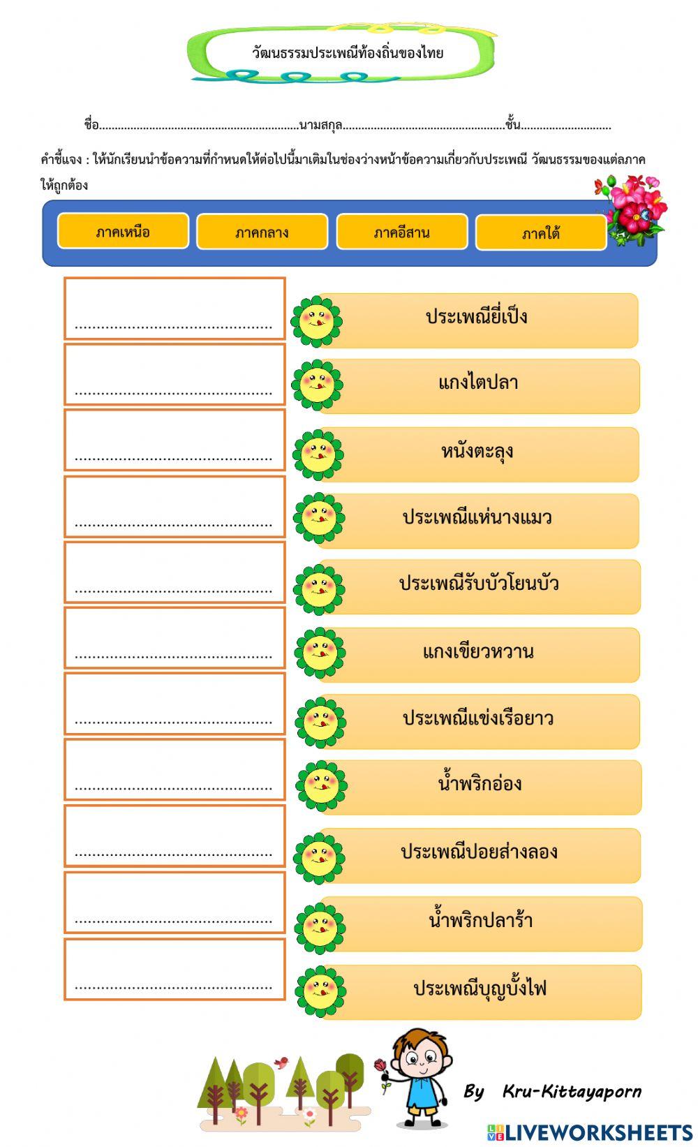 วัฒนธรรมประเพณีท้องถิ่น