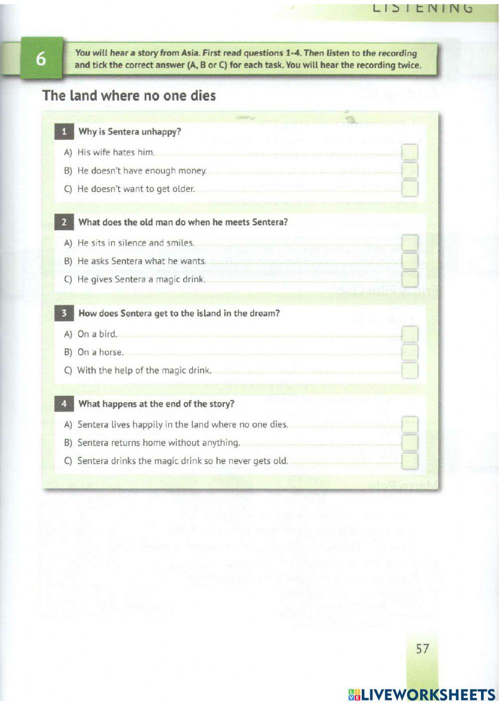 English Test Training A2 - Listening 1-14