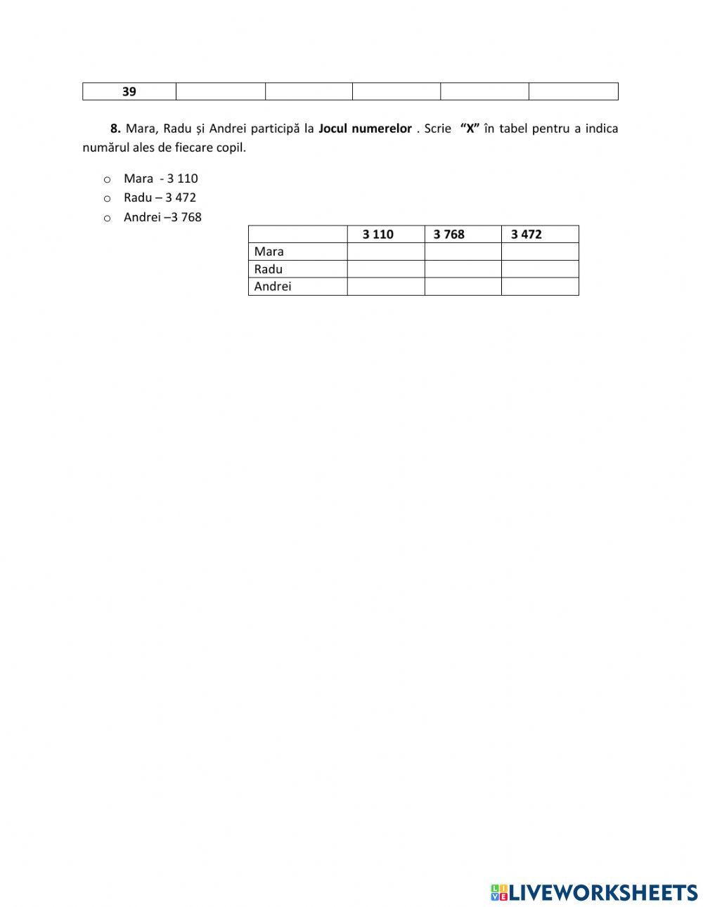 Nr. naturale 0 - 10 000