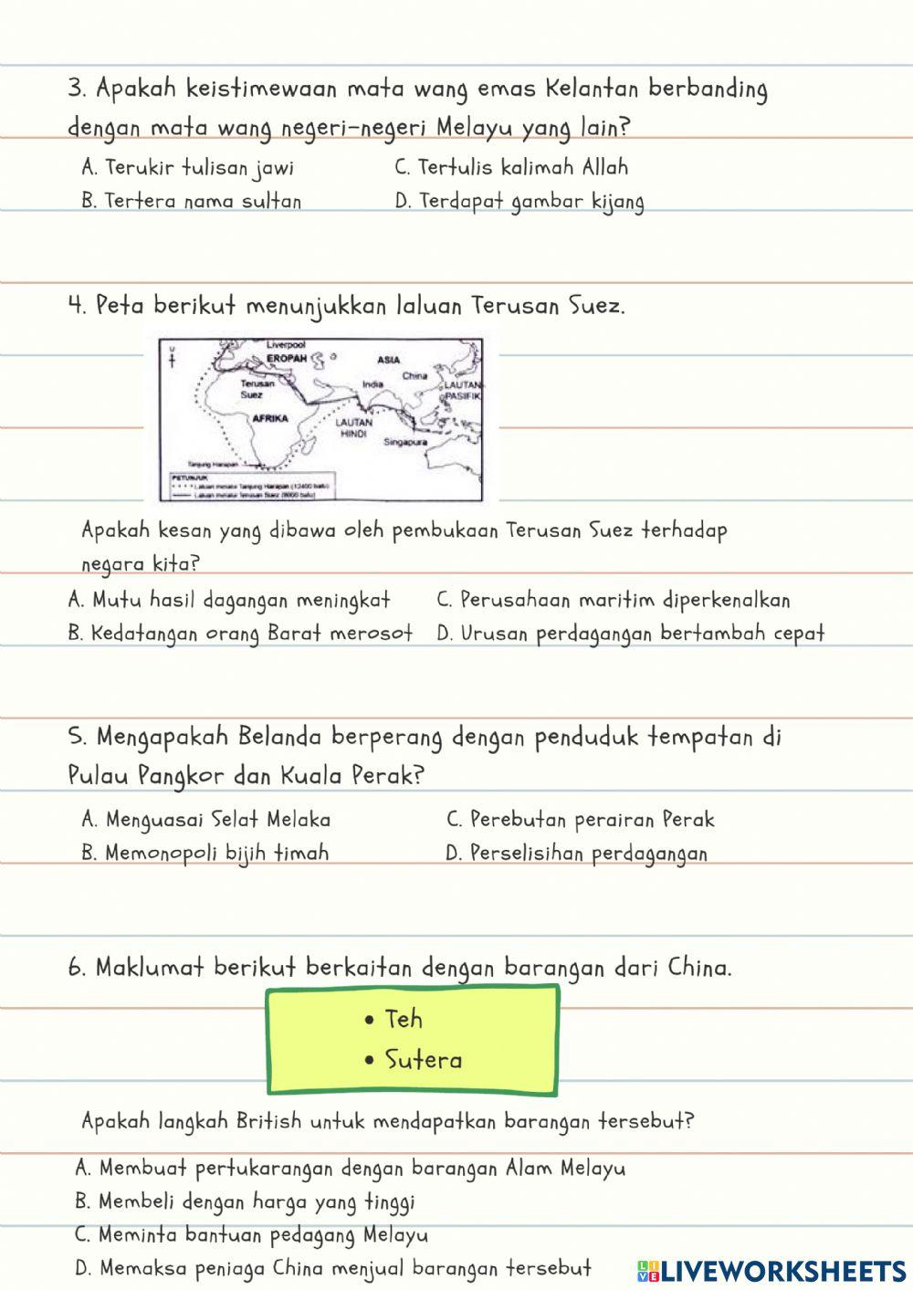Sejarah Tingkatan 3