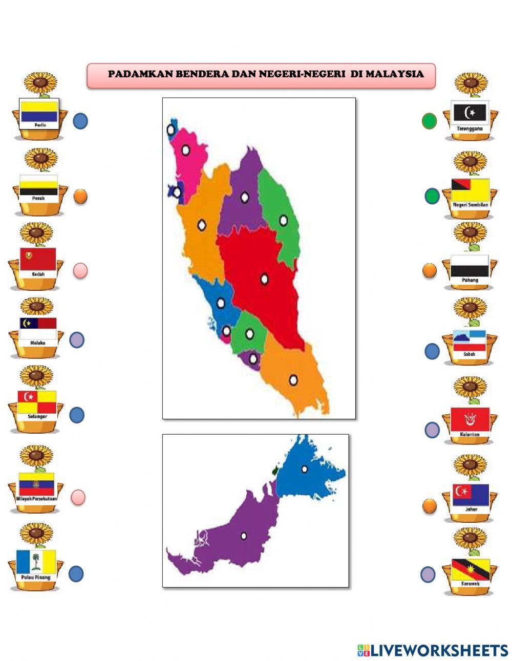 Bendera dan Nama Negeri-Negeri Di Malaysia