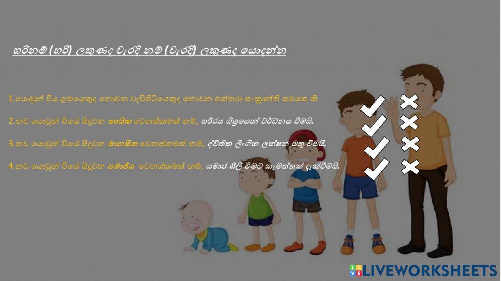 11 ශ්‍රේණිය සෞඛ්‍ය හා ශාරීරික අධ්‍යාපනය 2 වන පාඩම