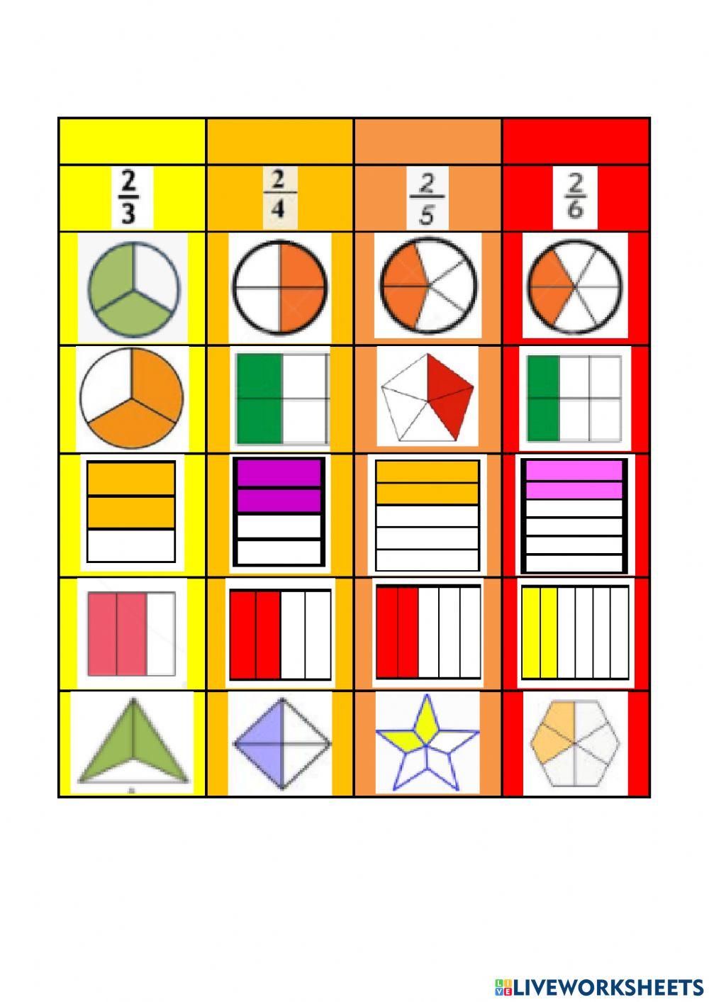 一年级数学分数