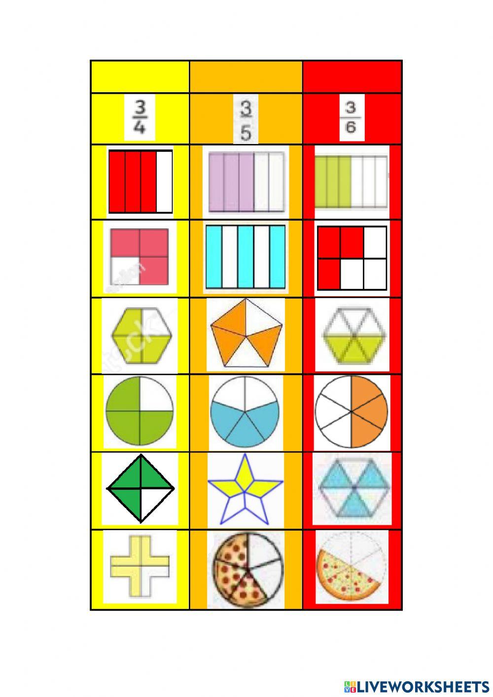 一年级数学分数