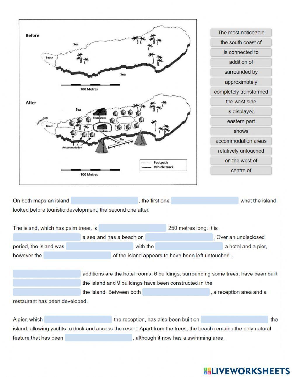 IELTS Writing Task 1 - MAP - Ex1 IELTS Writing Task 1 - MAP - Ex1