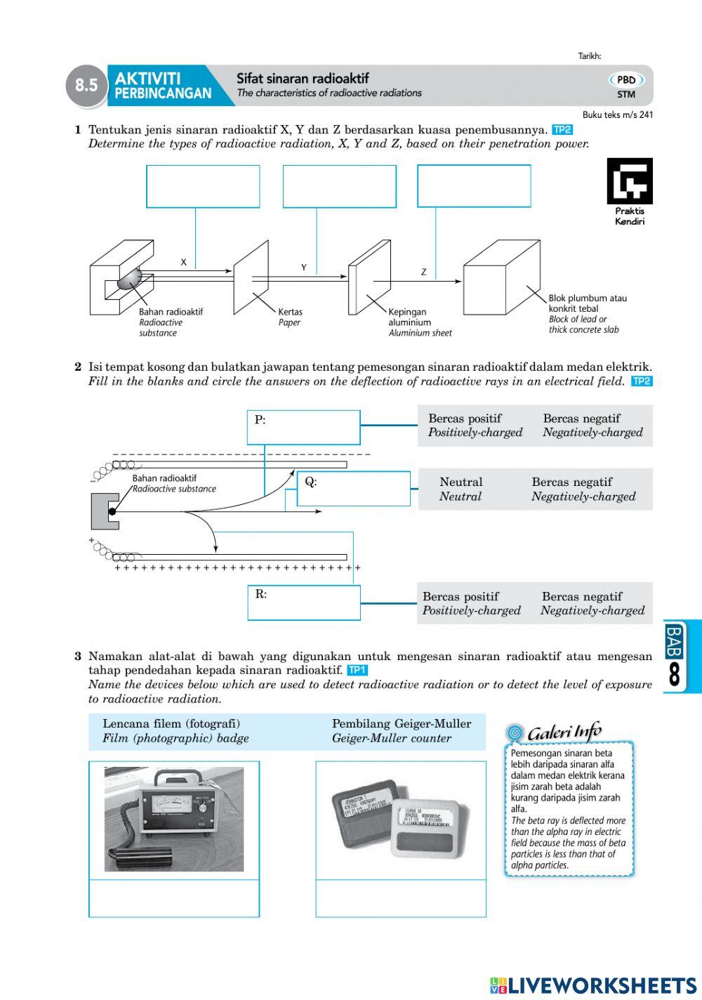 8.3 Sinaran mengion dan tidak mengion