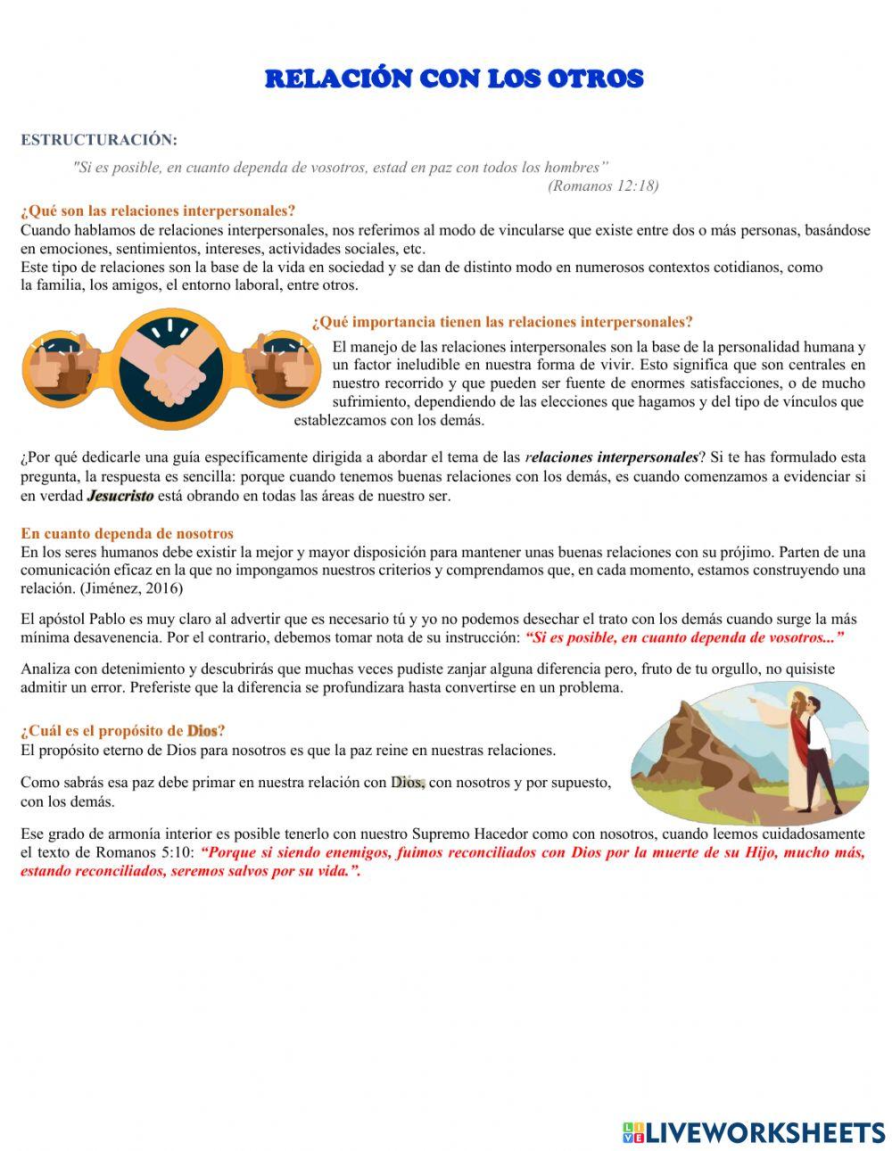 Relaciones interpersonales