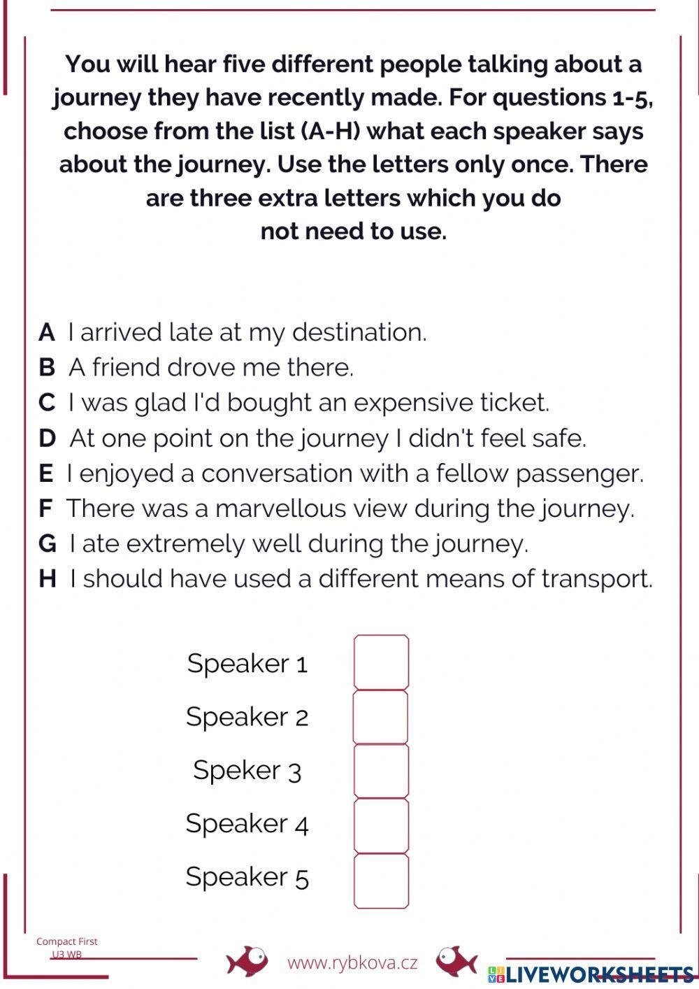 Listening (journeys) B2