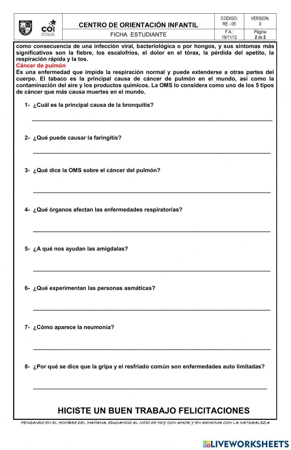 Enfermedades respiratorias