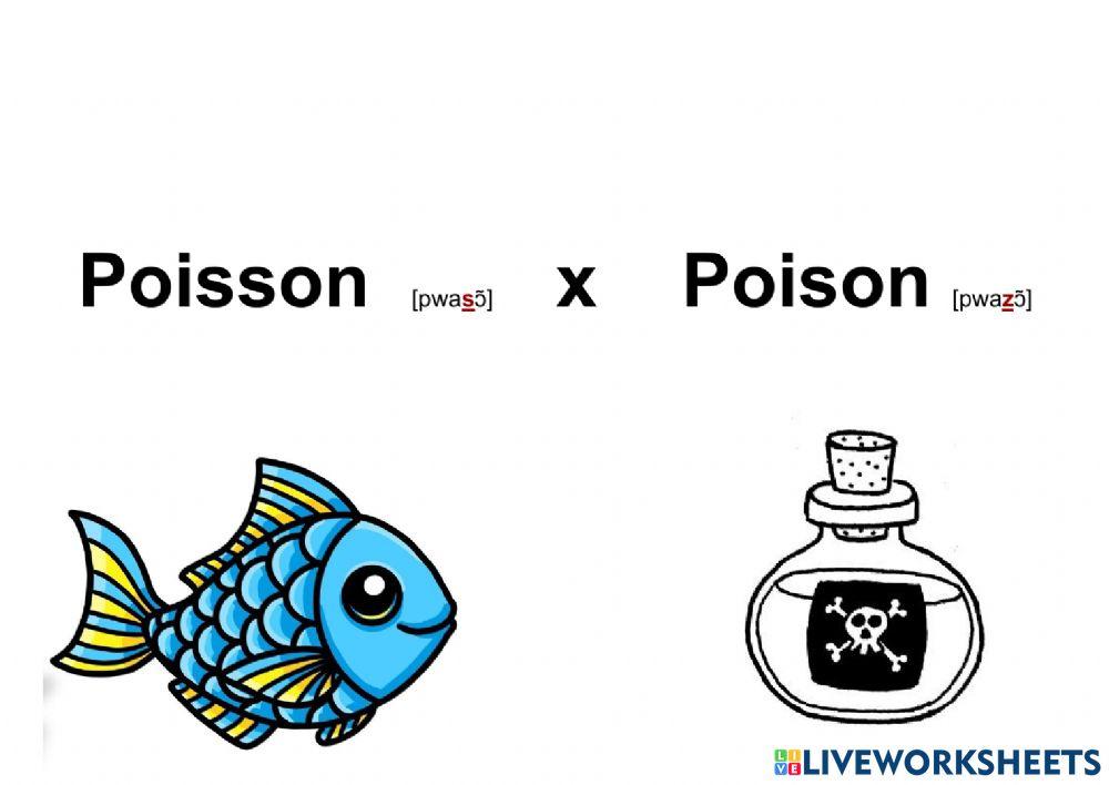 Poisson x poison worksheet | Live Worksheets