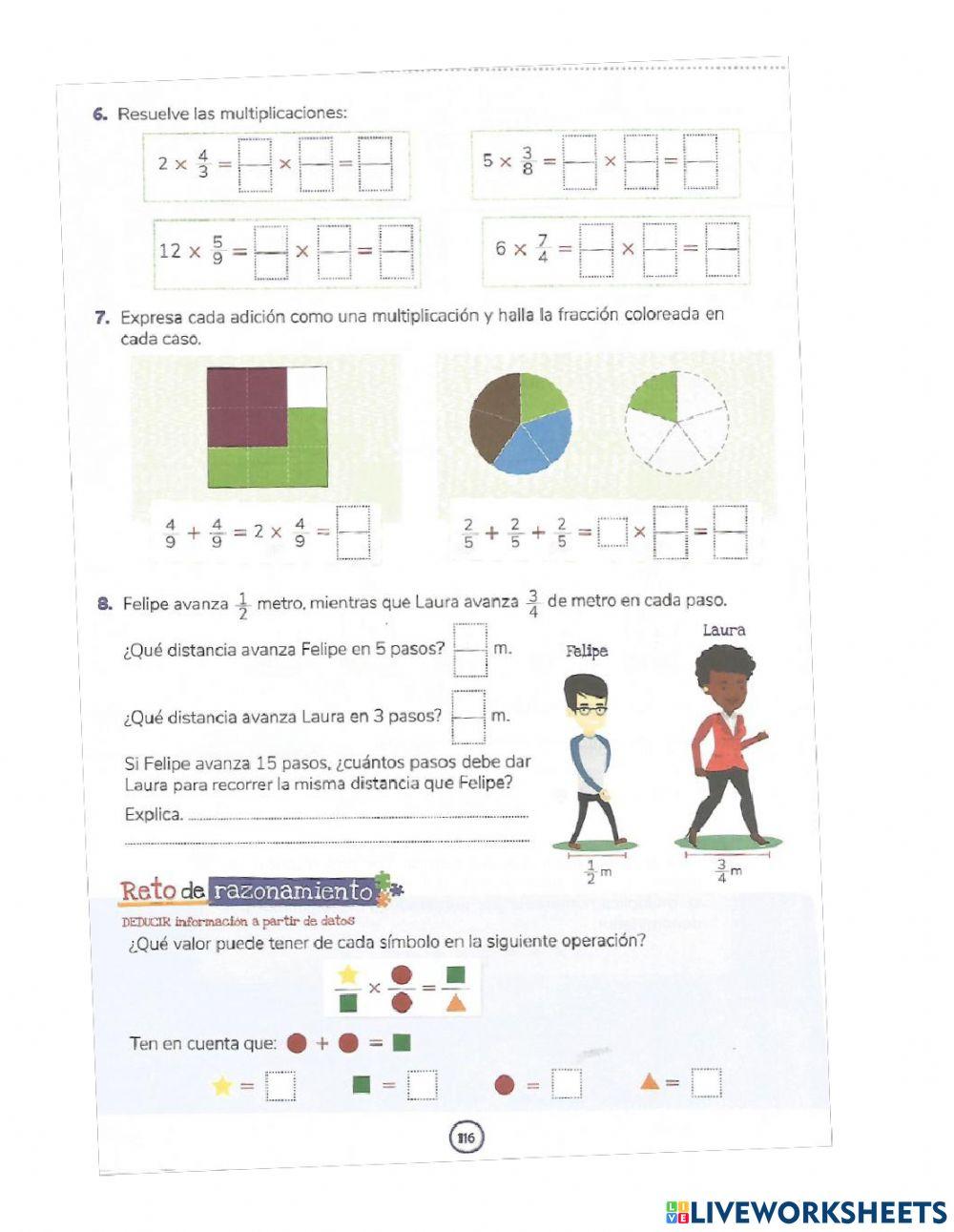 Multiplicación de fracciones