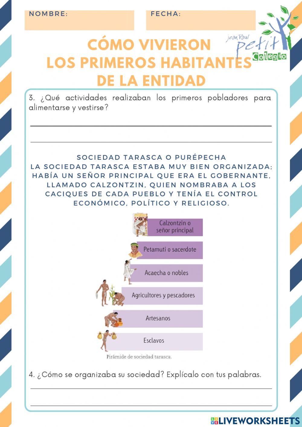 Cómo vivieron los primeros habitantes de la entidad