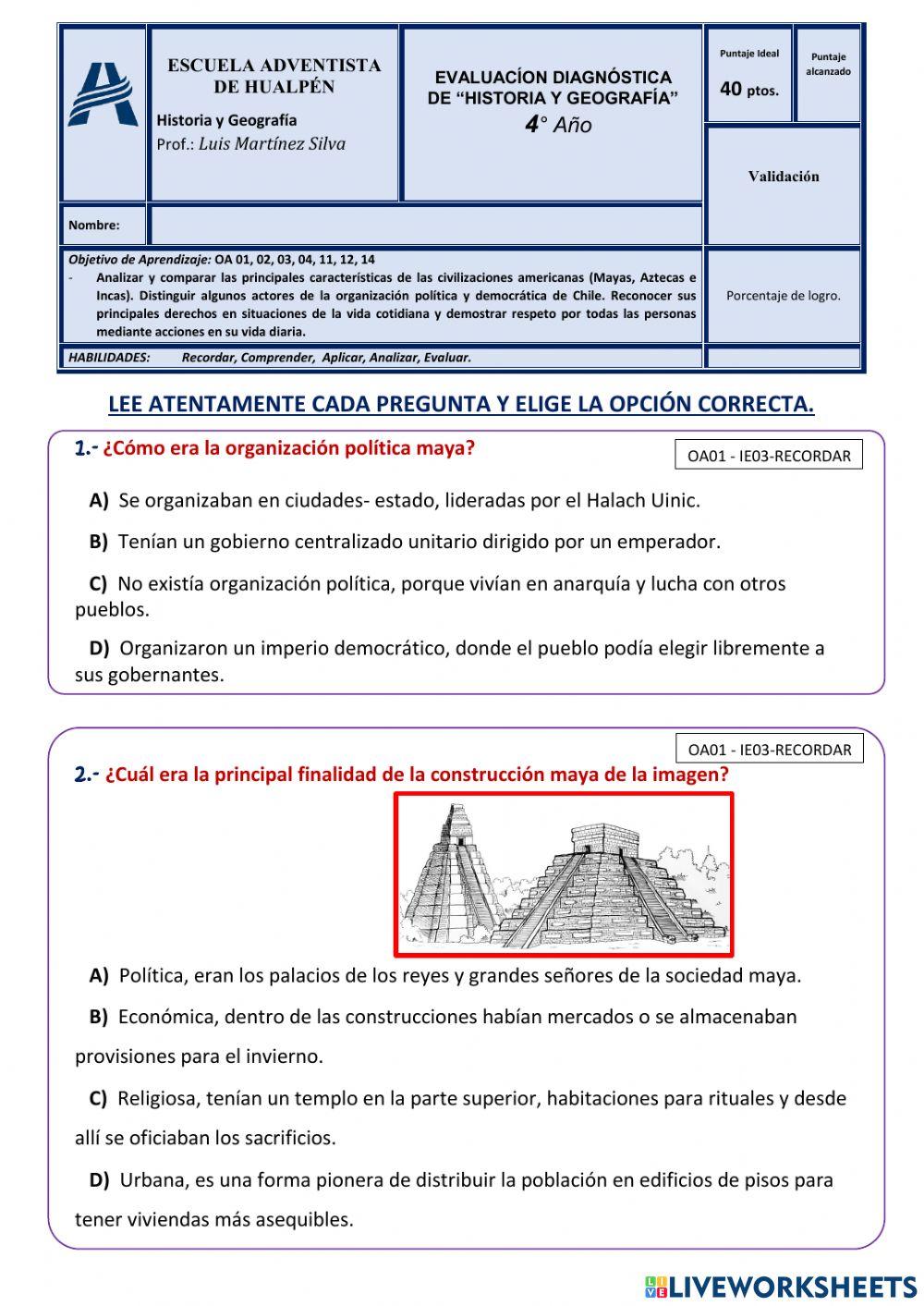Historia y Geografía
