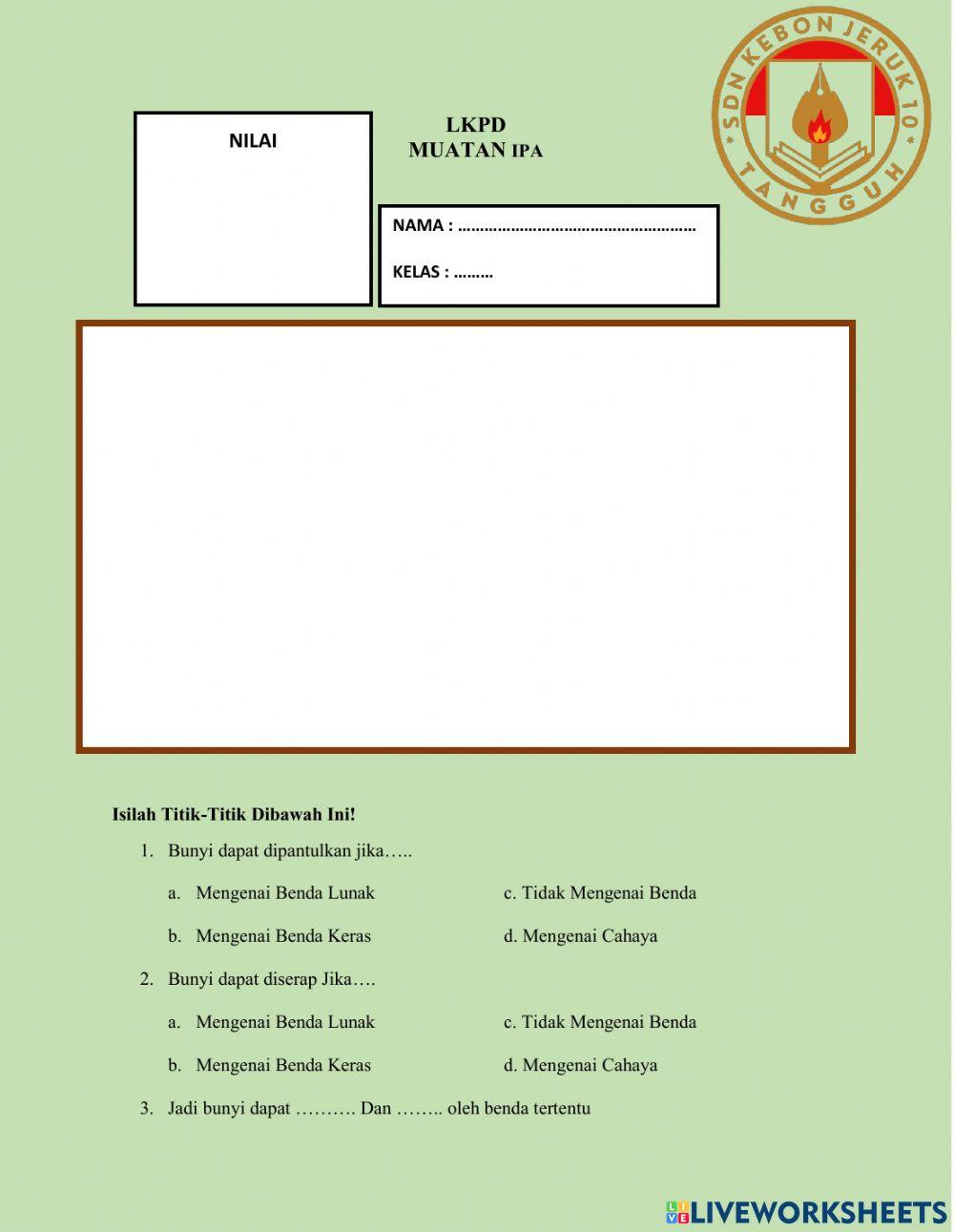 Lkpd IPA PEMANTULAN