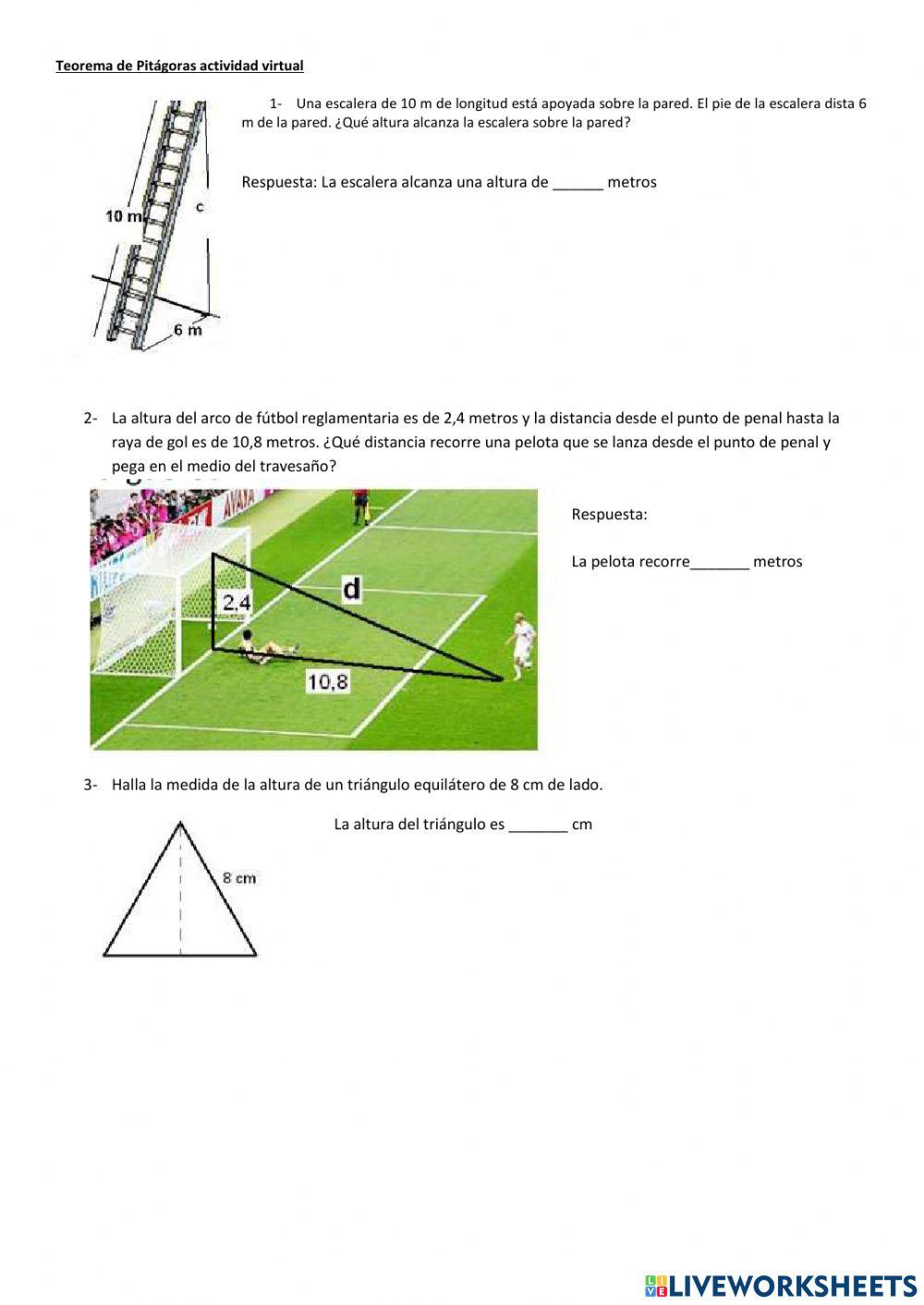 Teorema de pitágoras