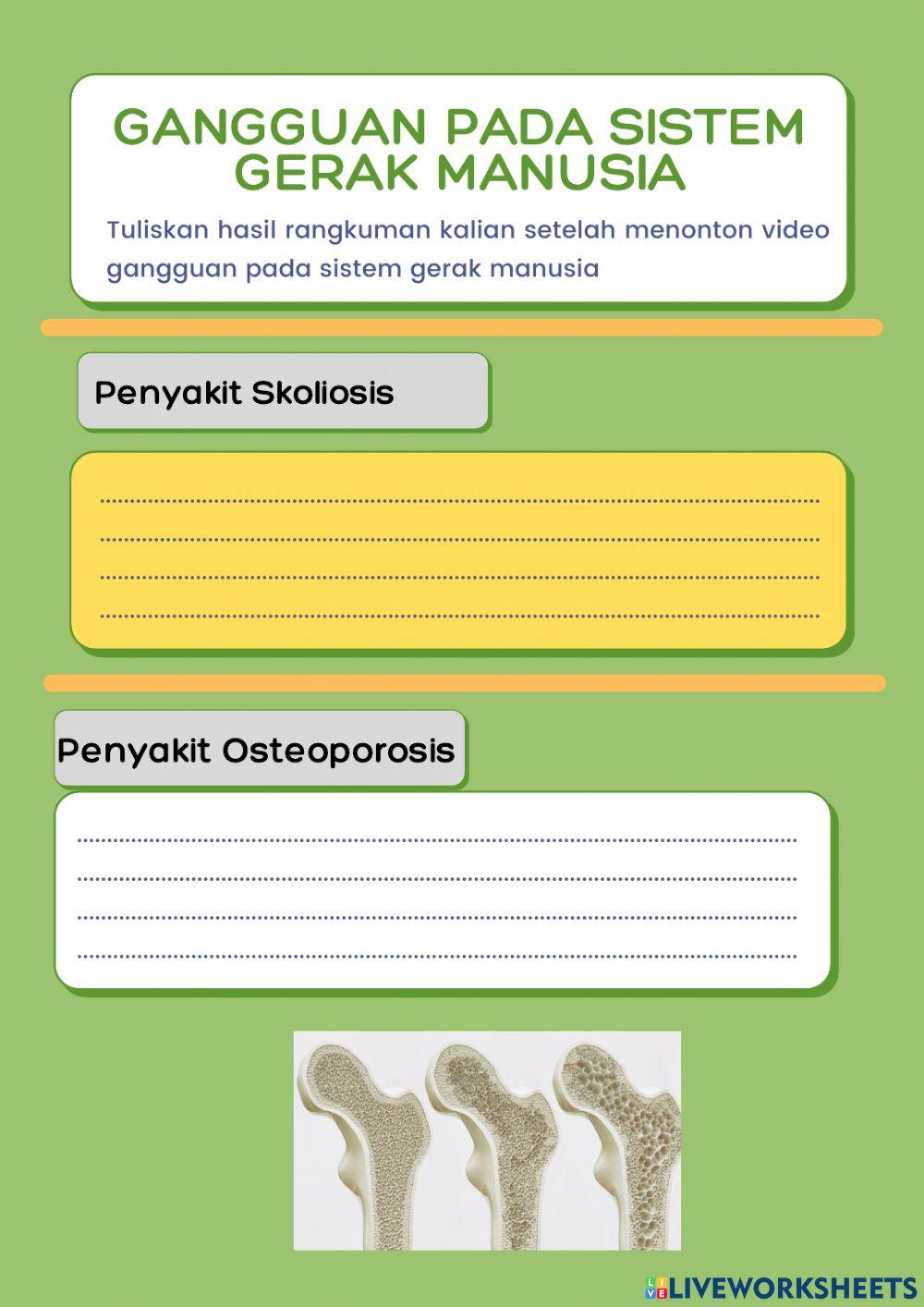 Gangguan sistem gerak manusia