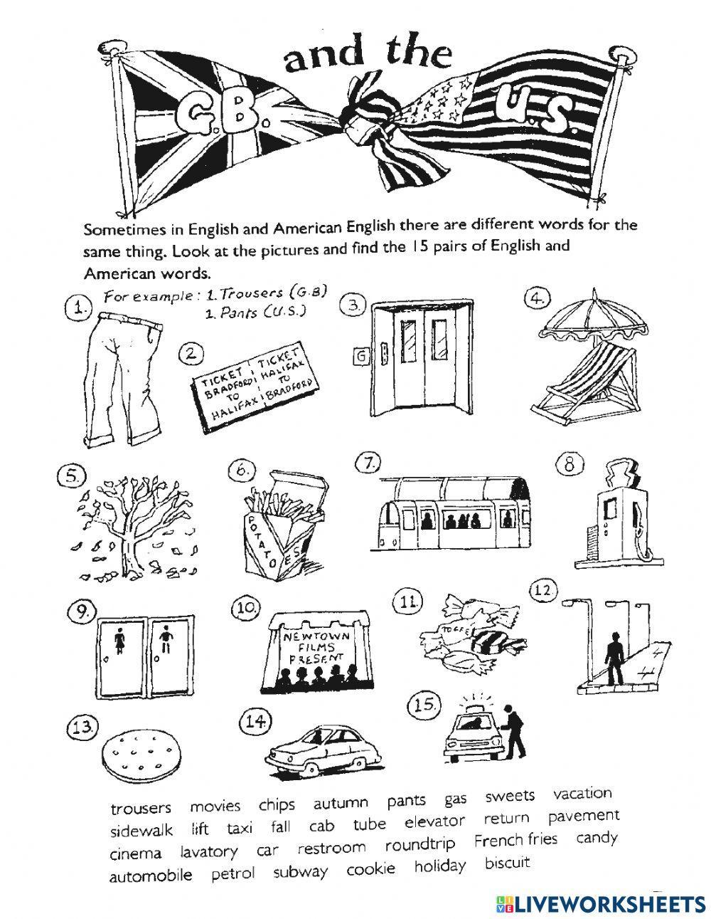 American & British Words