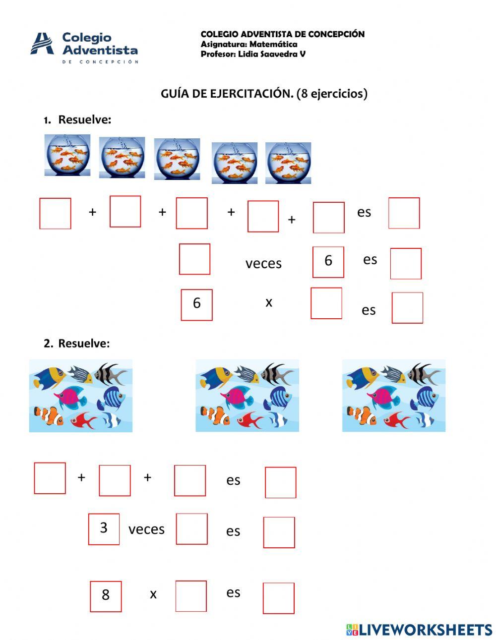Tablas de multiplicar