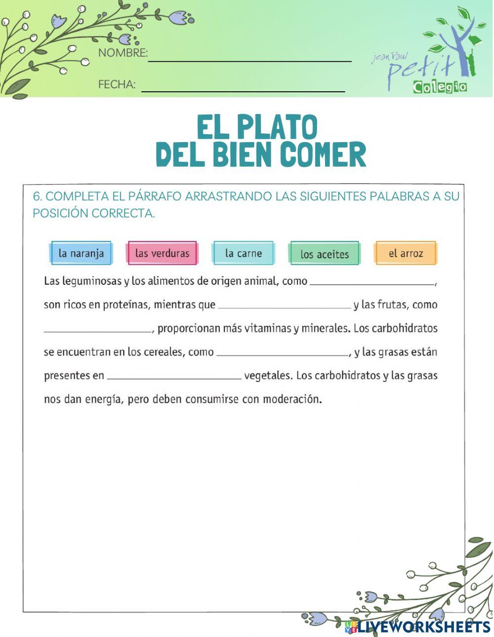 El plato del bien comer