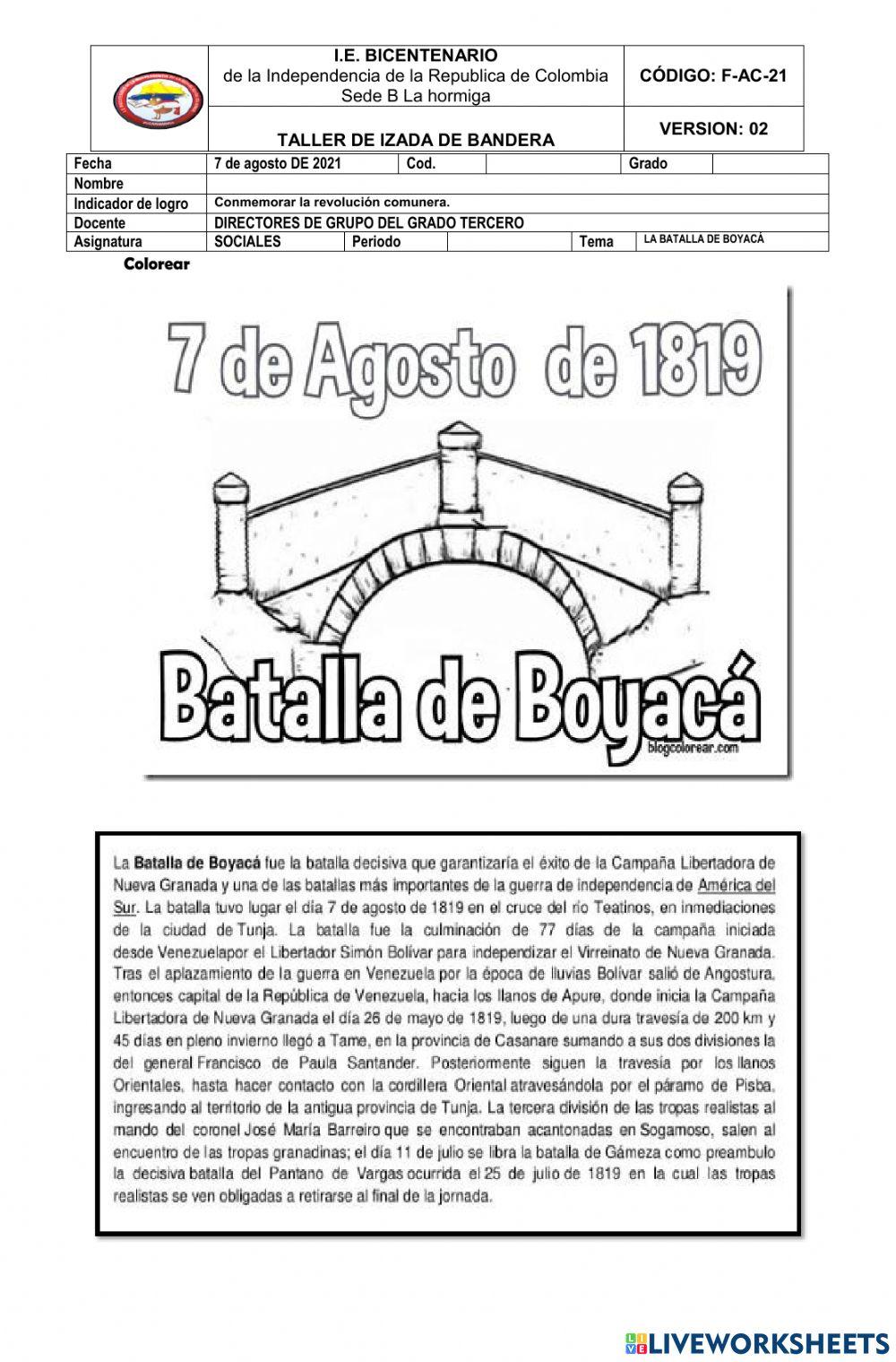 Batalla de Boyacá