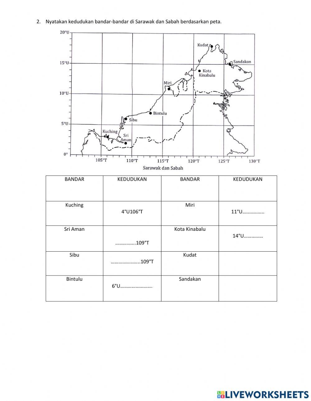 Latitud dan longitud