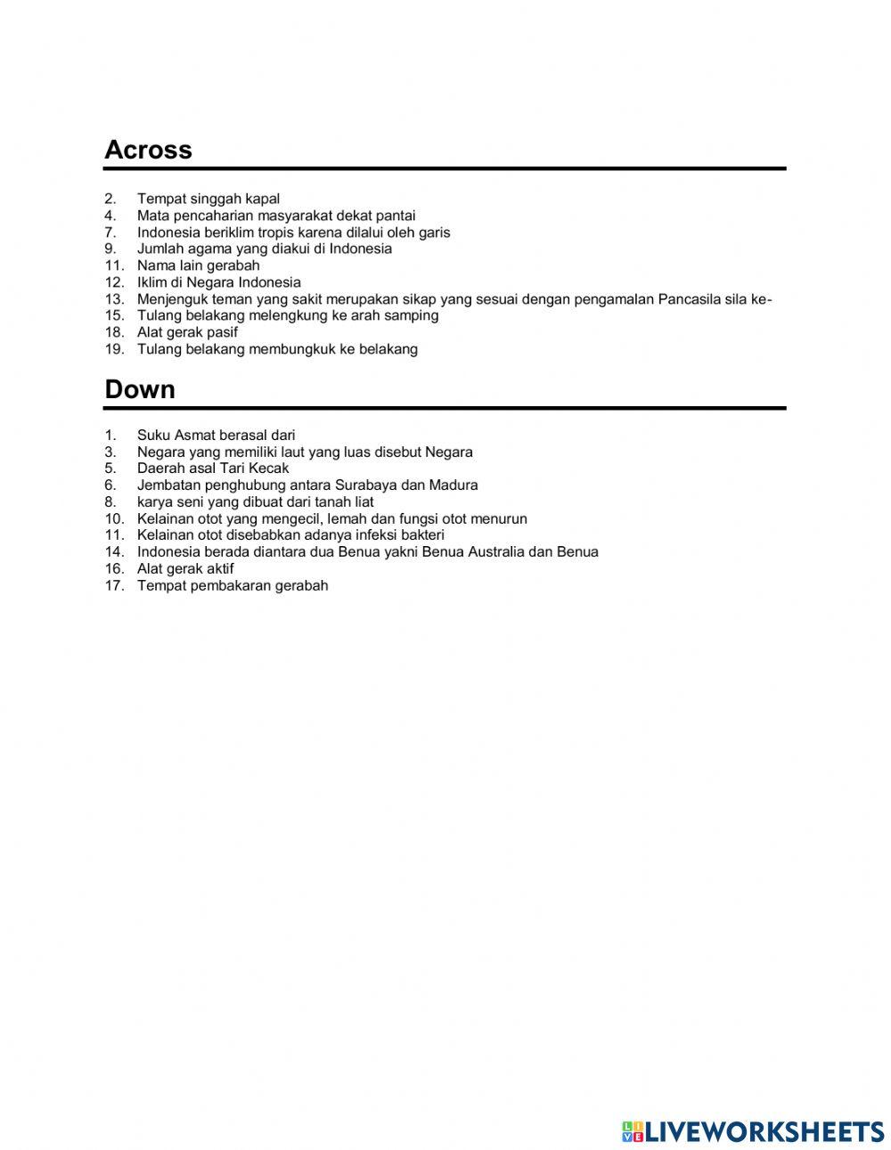 Puzzle Evaluasi Kelas V
