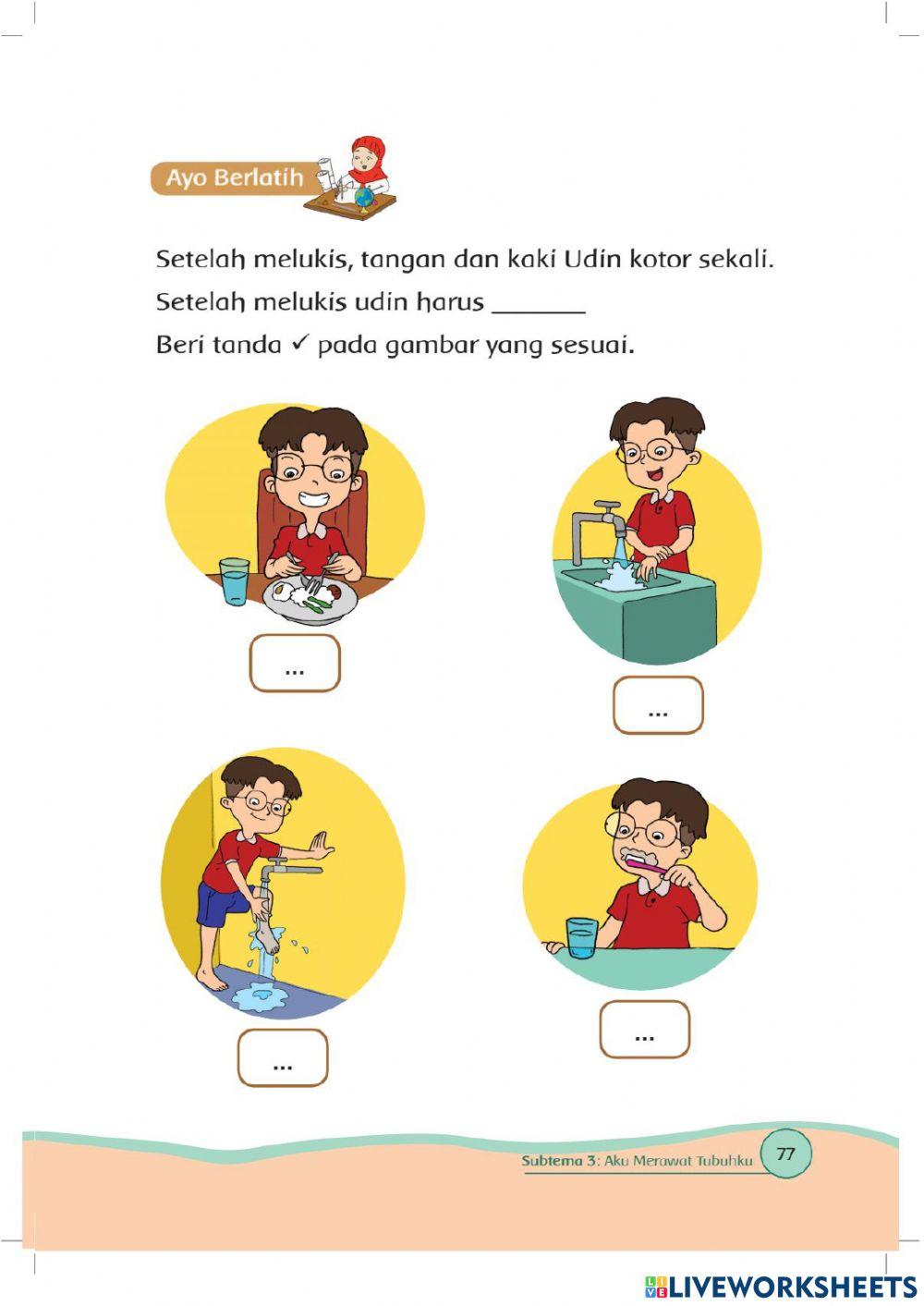 Kelas 1 Tema 1 Halaman 77, 80, 81