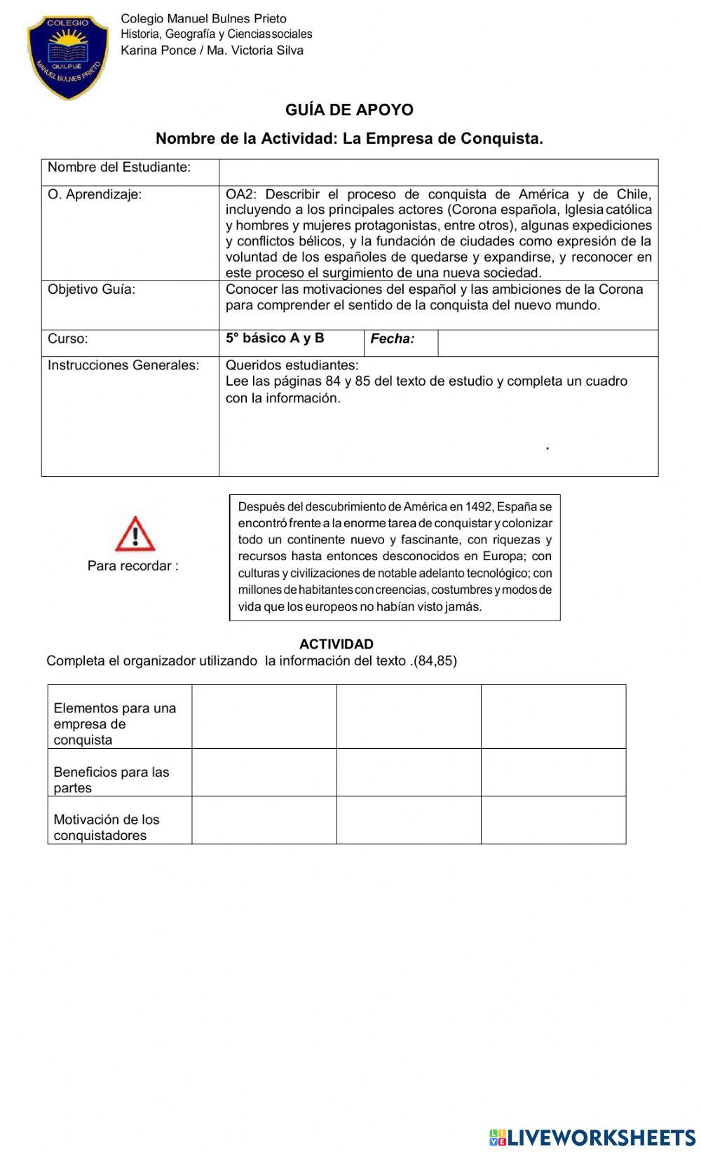 EMPRESAS DE CONQUISTA