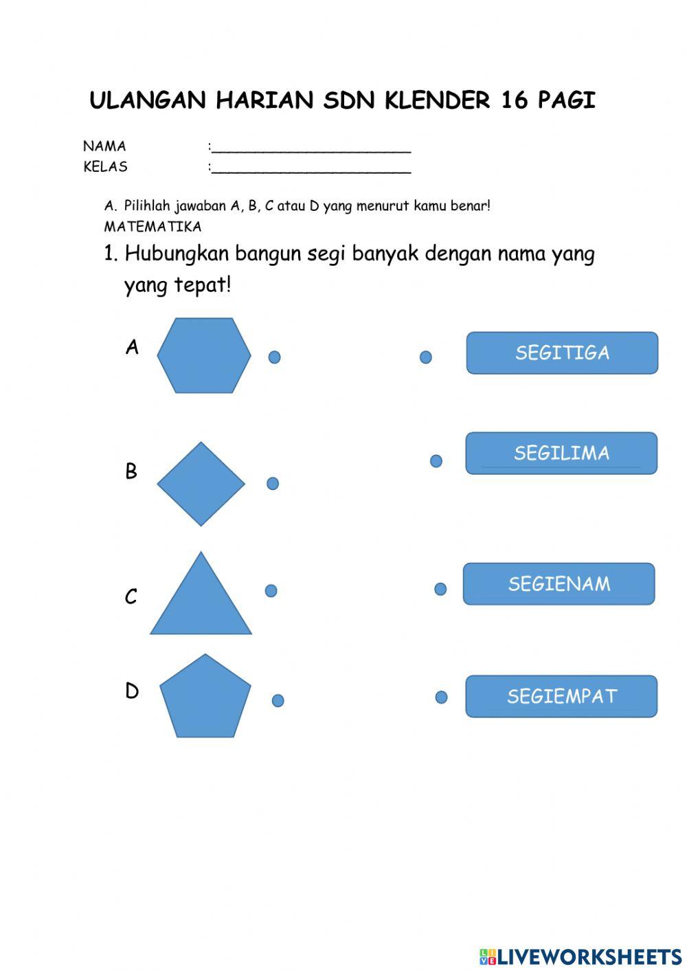 Ulangan Harian matematika