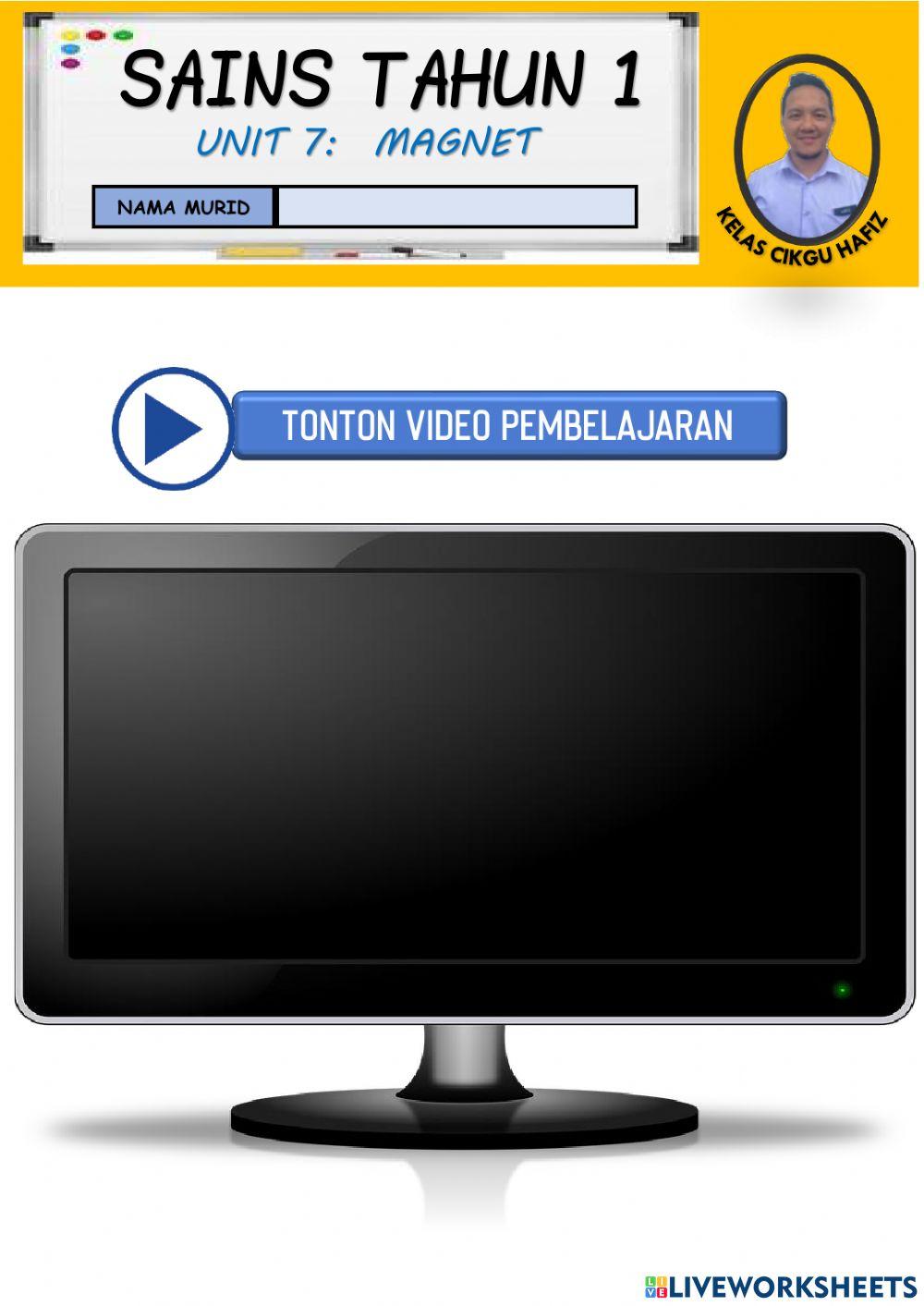 Magnet menarik dan menolak