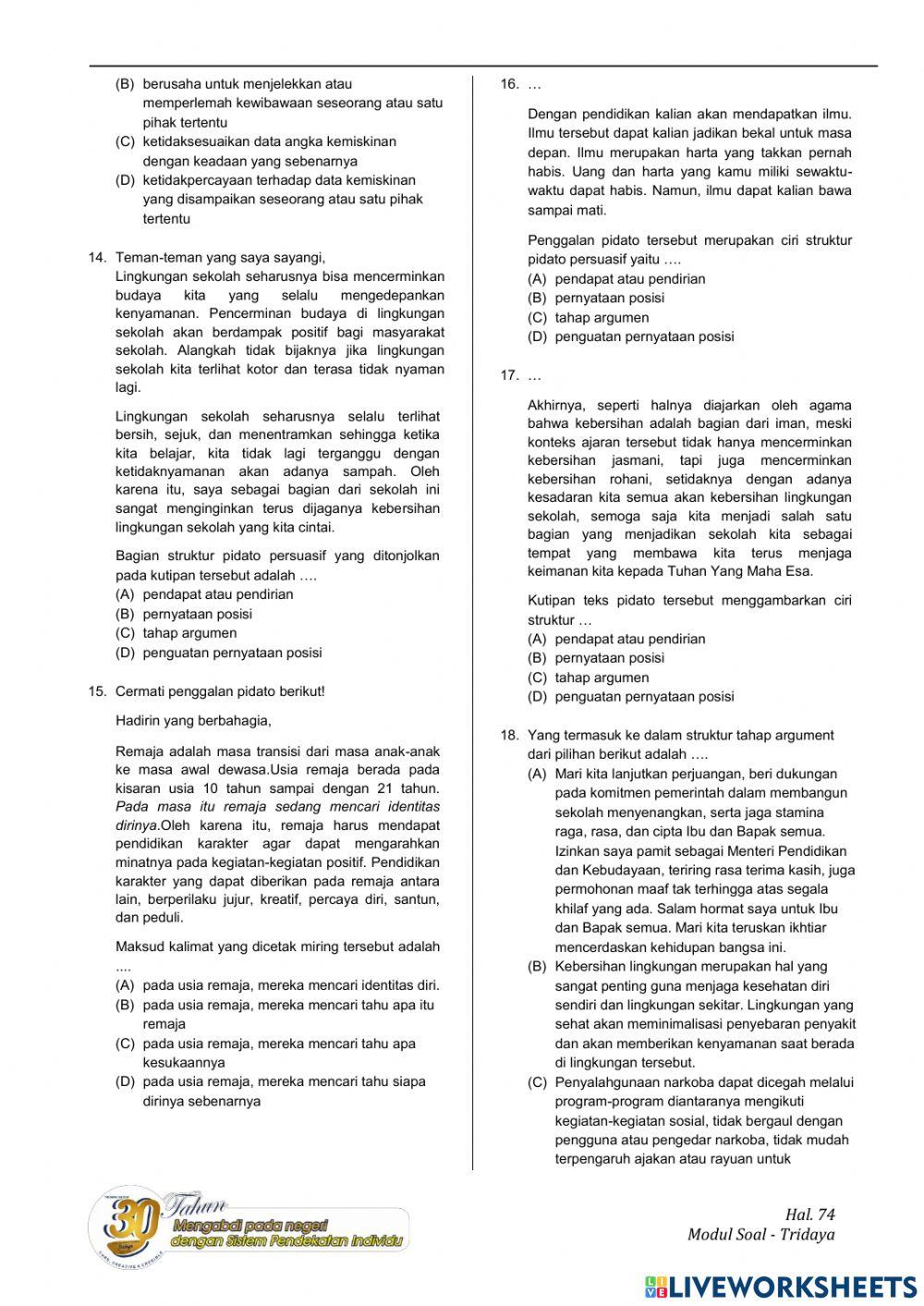 Teks Pidato Persuasif (seri 2)