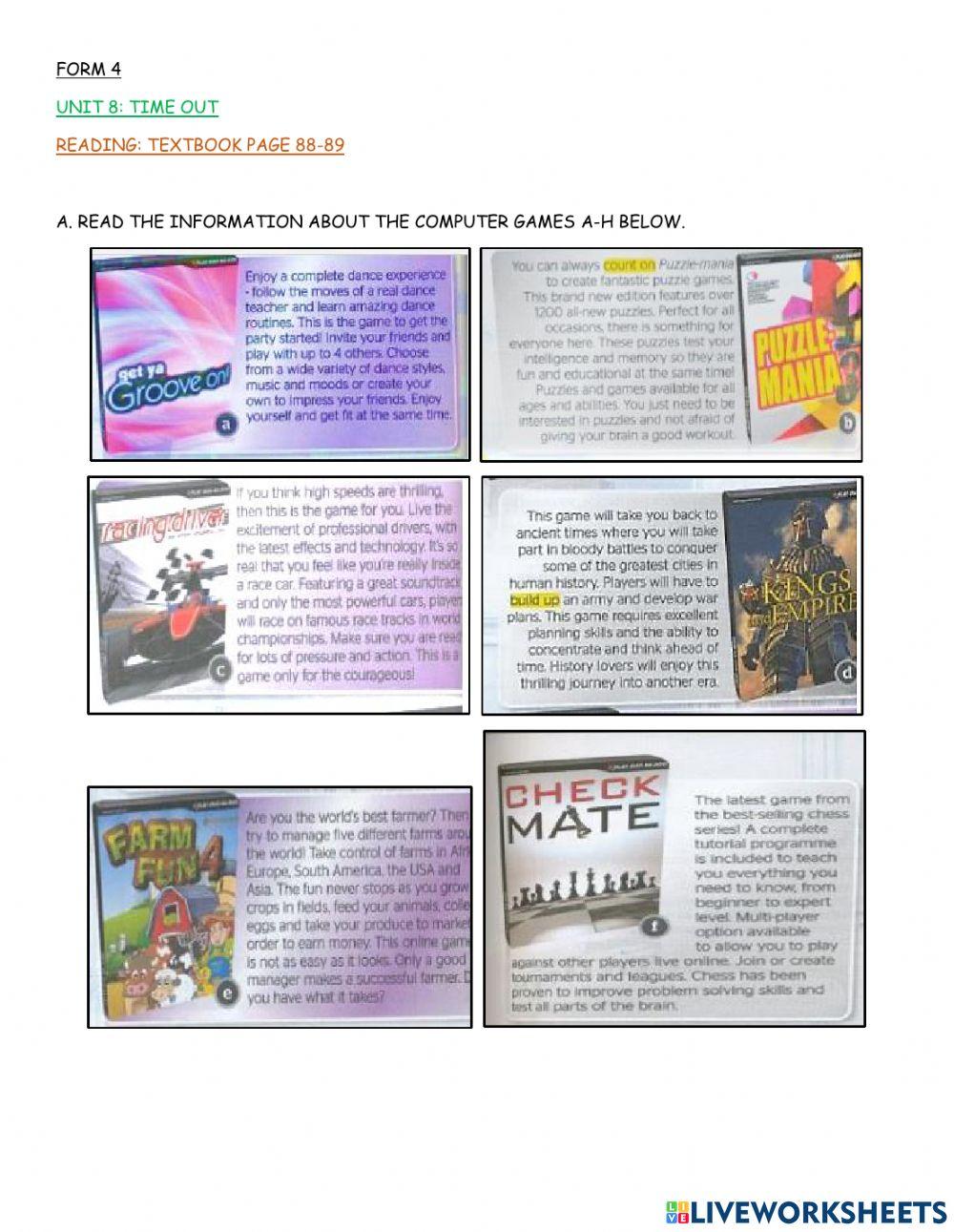 Form 4 reading unit 6b