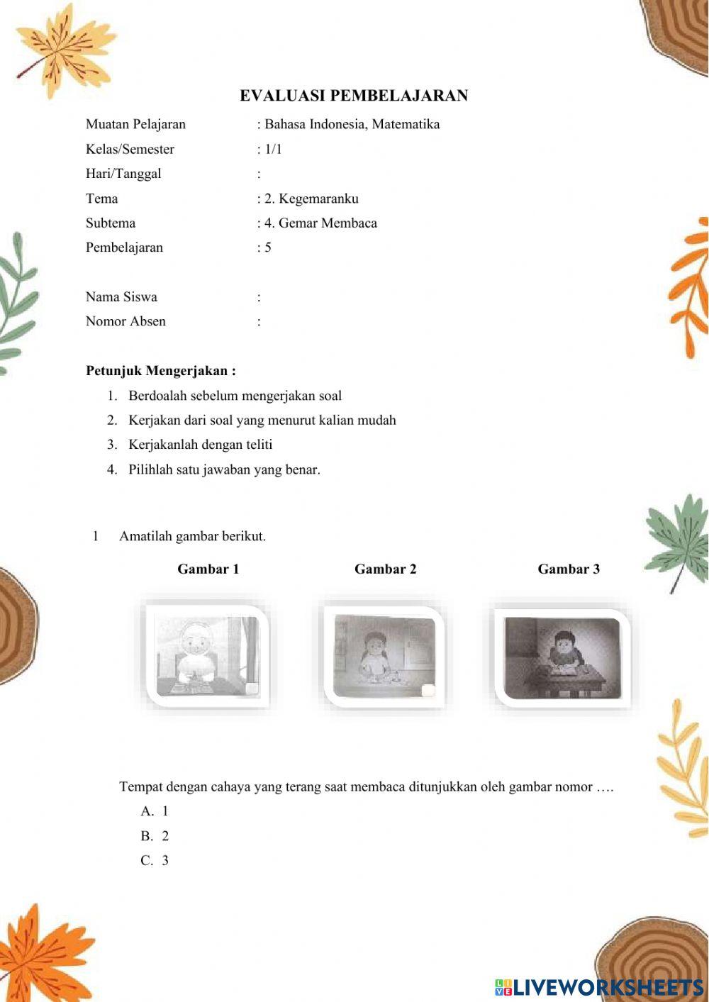 Evaluasi Pembelajaran