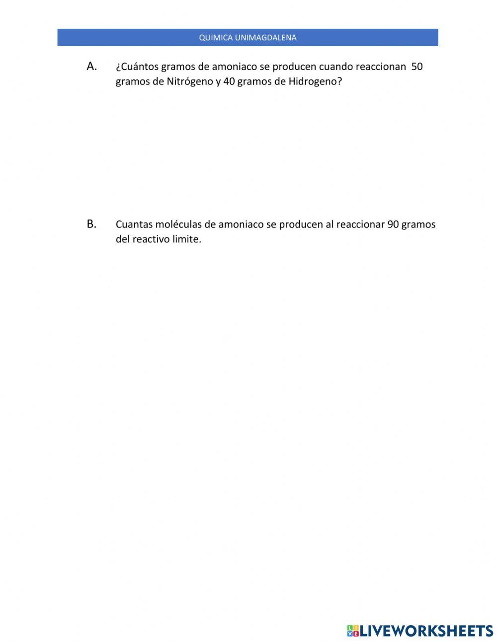 Calculos estequiometricos Calculos estequiometricos