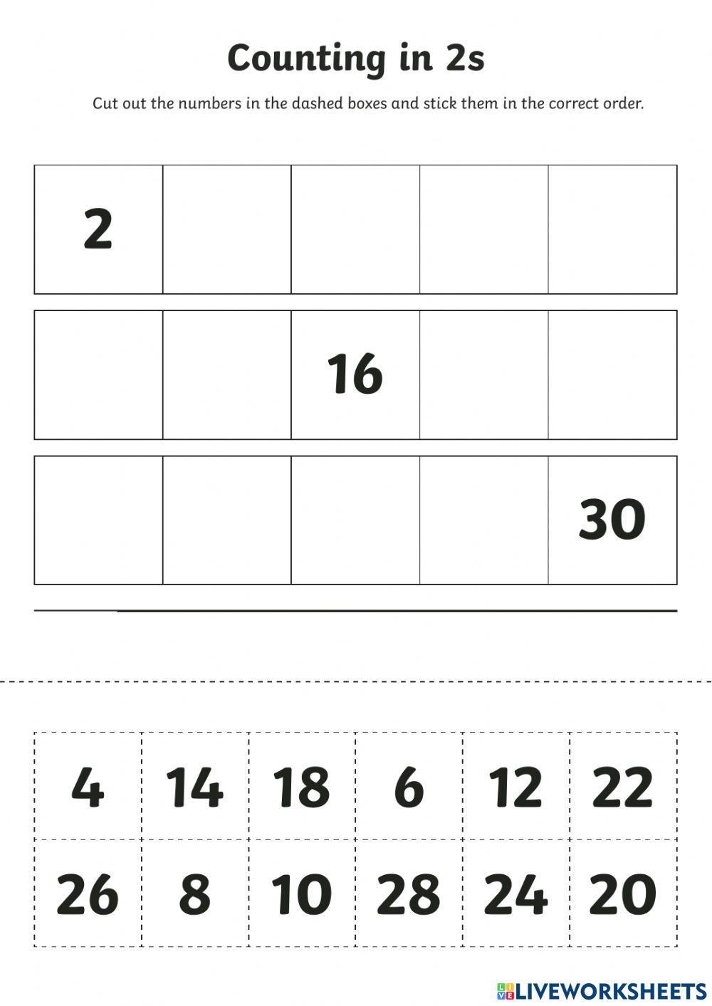 Skip Counting by 2's
