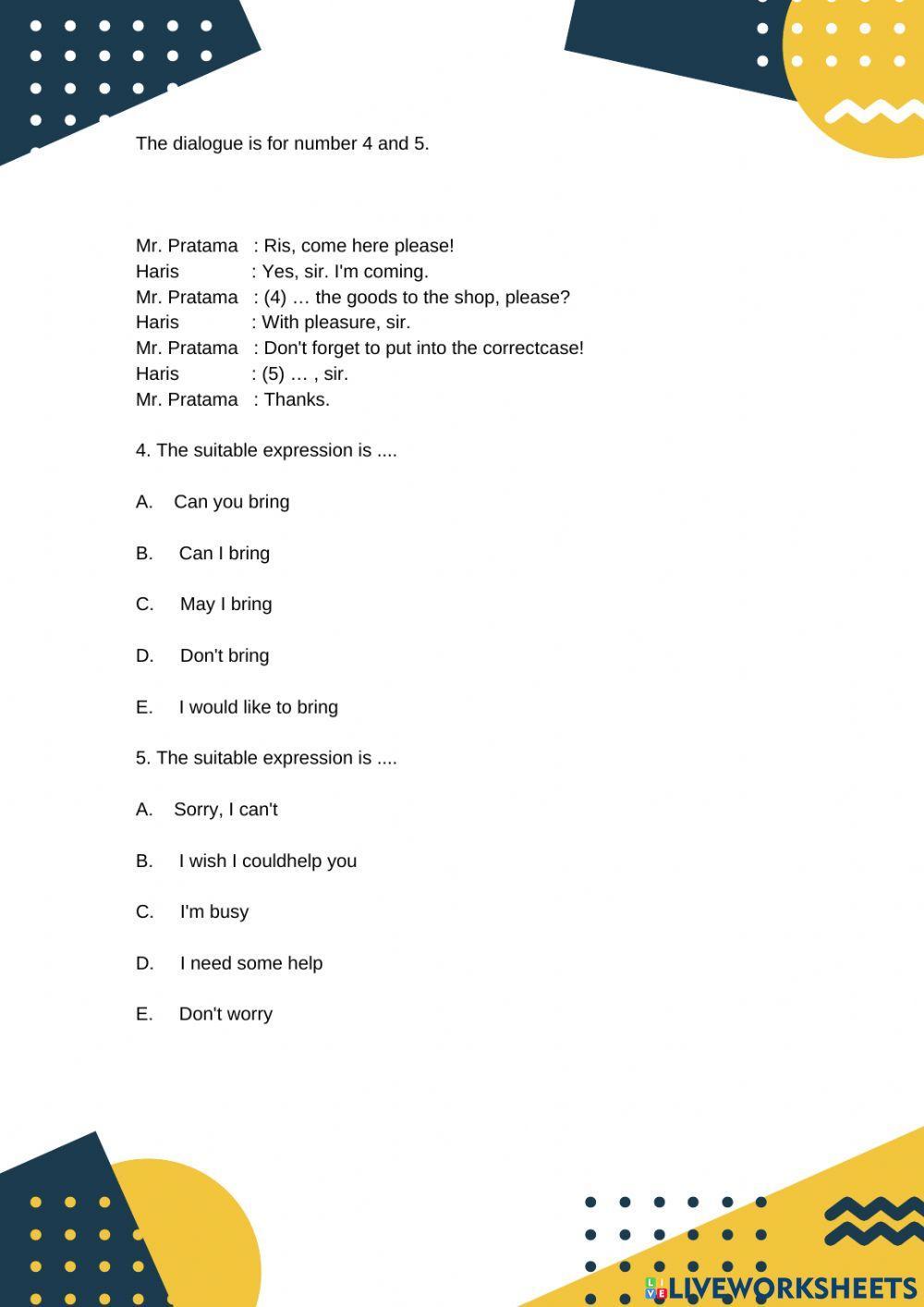 Lkpd bahasa inggris (latihan)