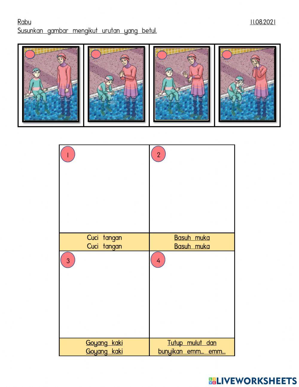 L2-Susun Gambar Aktiviti Menyanyi Mengikut Turutan Yang Betul