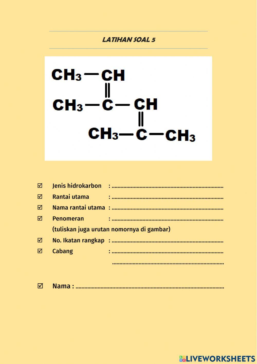 Tatanama Senyawa Hidrokarbon