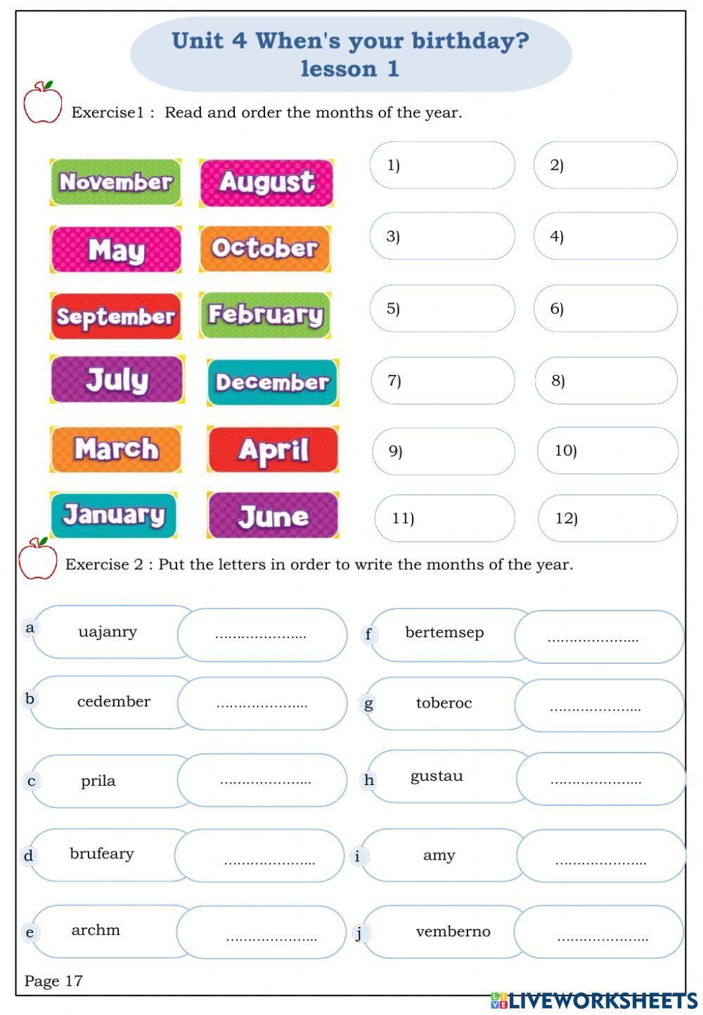 When's your birthday? When's your birthday?