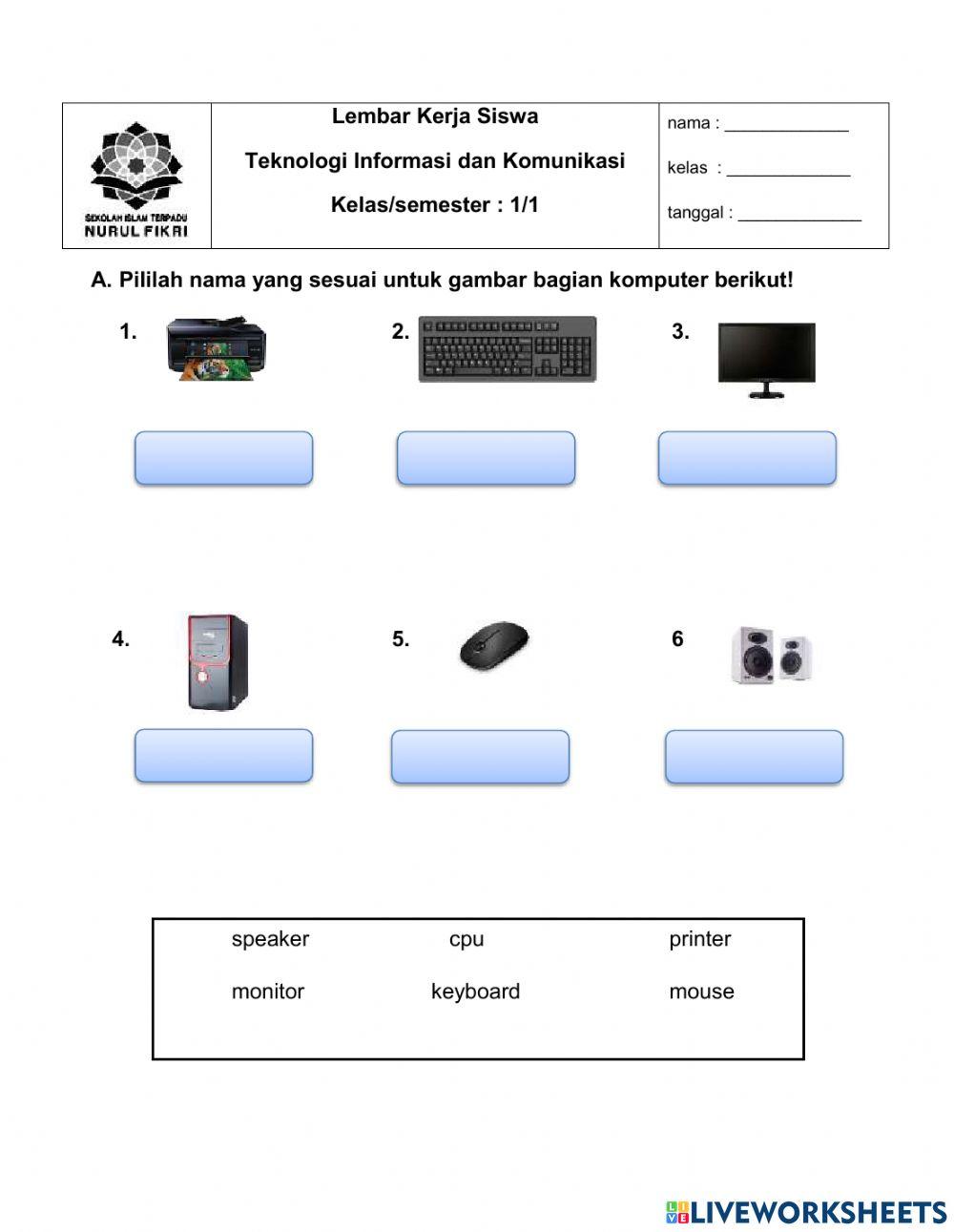 Mengenal perlengkapan komputer