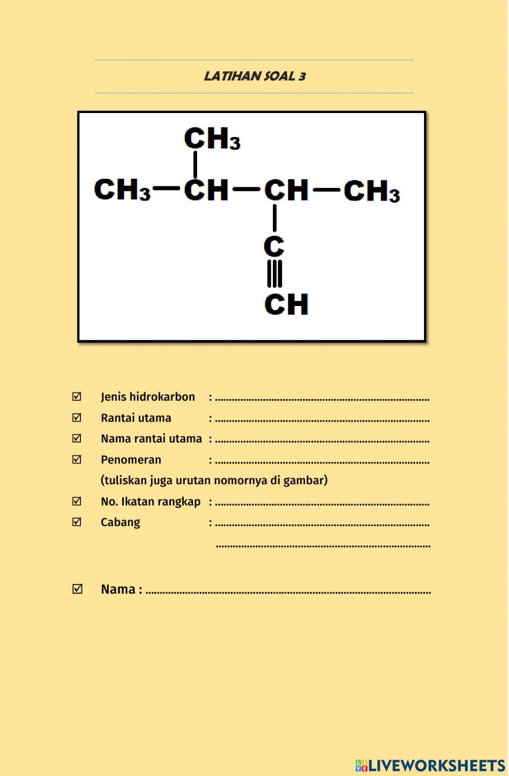 Penentuan dan Tatanama Senyawa Hidrokarbon