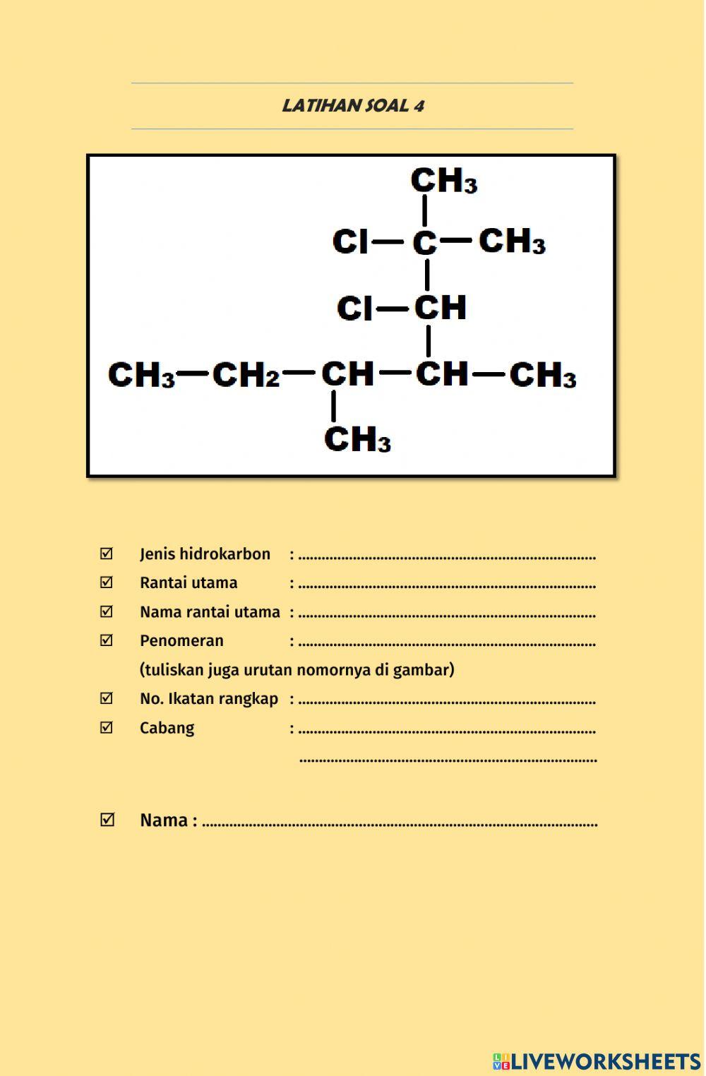 Penentuan dan Tatanama Senyawa Hidrokarbon