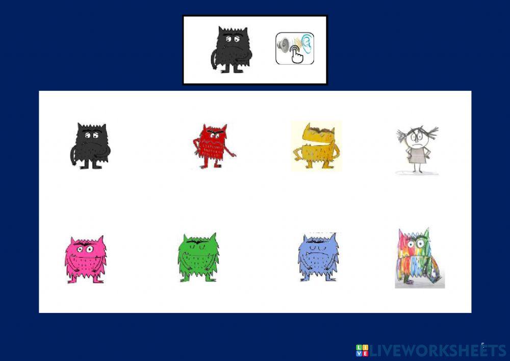 Busca el monstruo de colores iguall 1