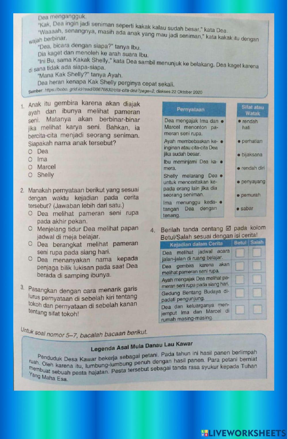 Paket 1 Literasi No. 1-15